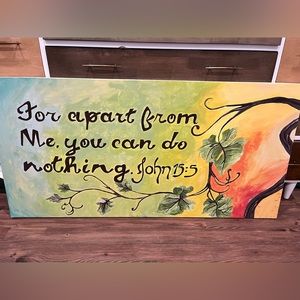 Hand painted wall decor